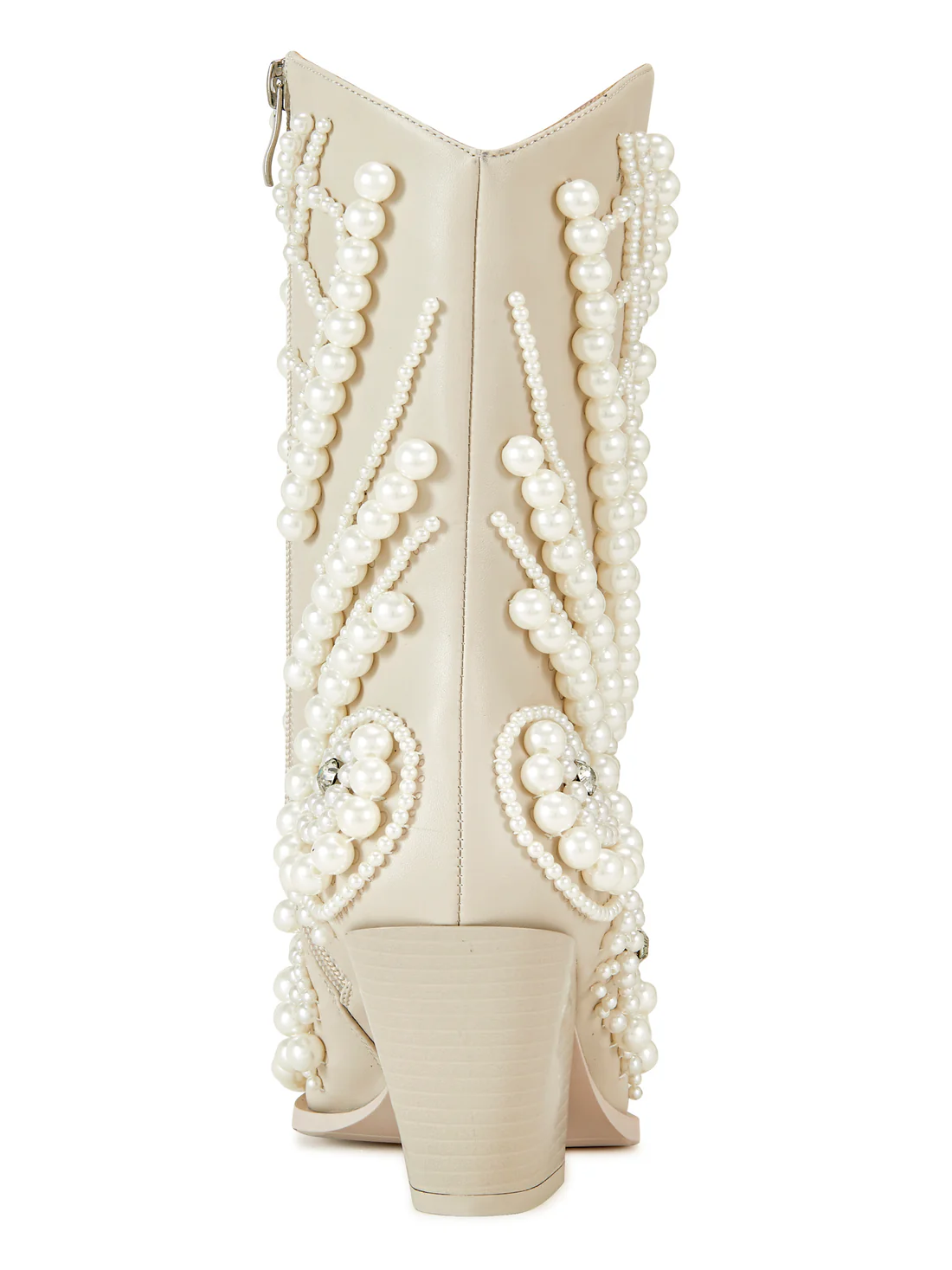 Pearl Embellished Cowboy Boots