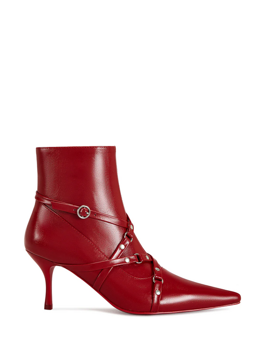 STRAPPY POINTED TOE BOOTIE