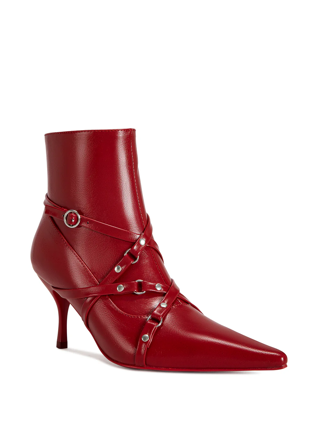 STRAPPY POINTED TOE BOOTIE