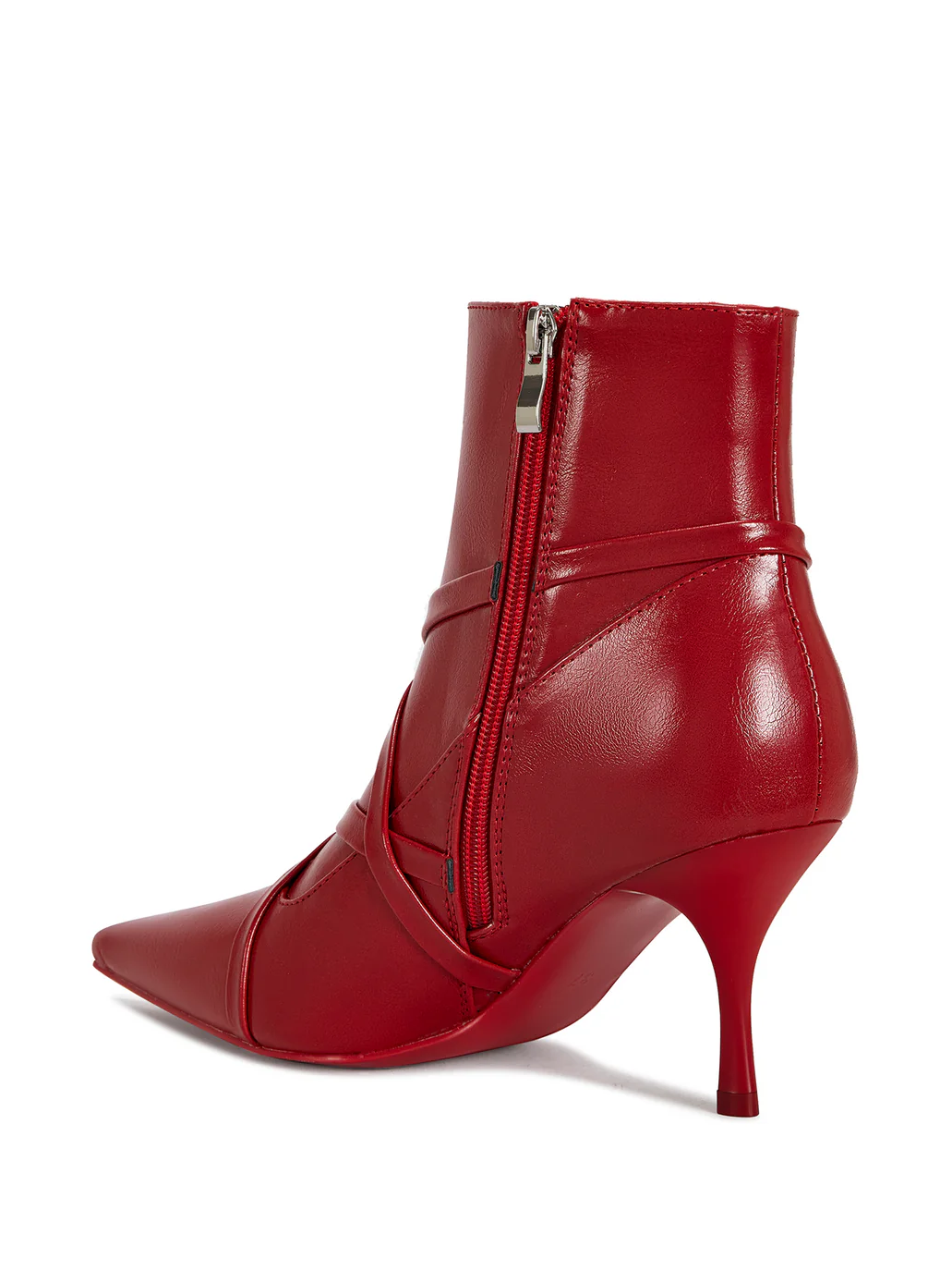 STRAPPY POINTED TOE BOOTIE