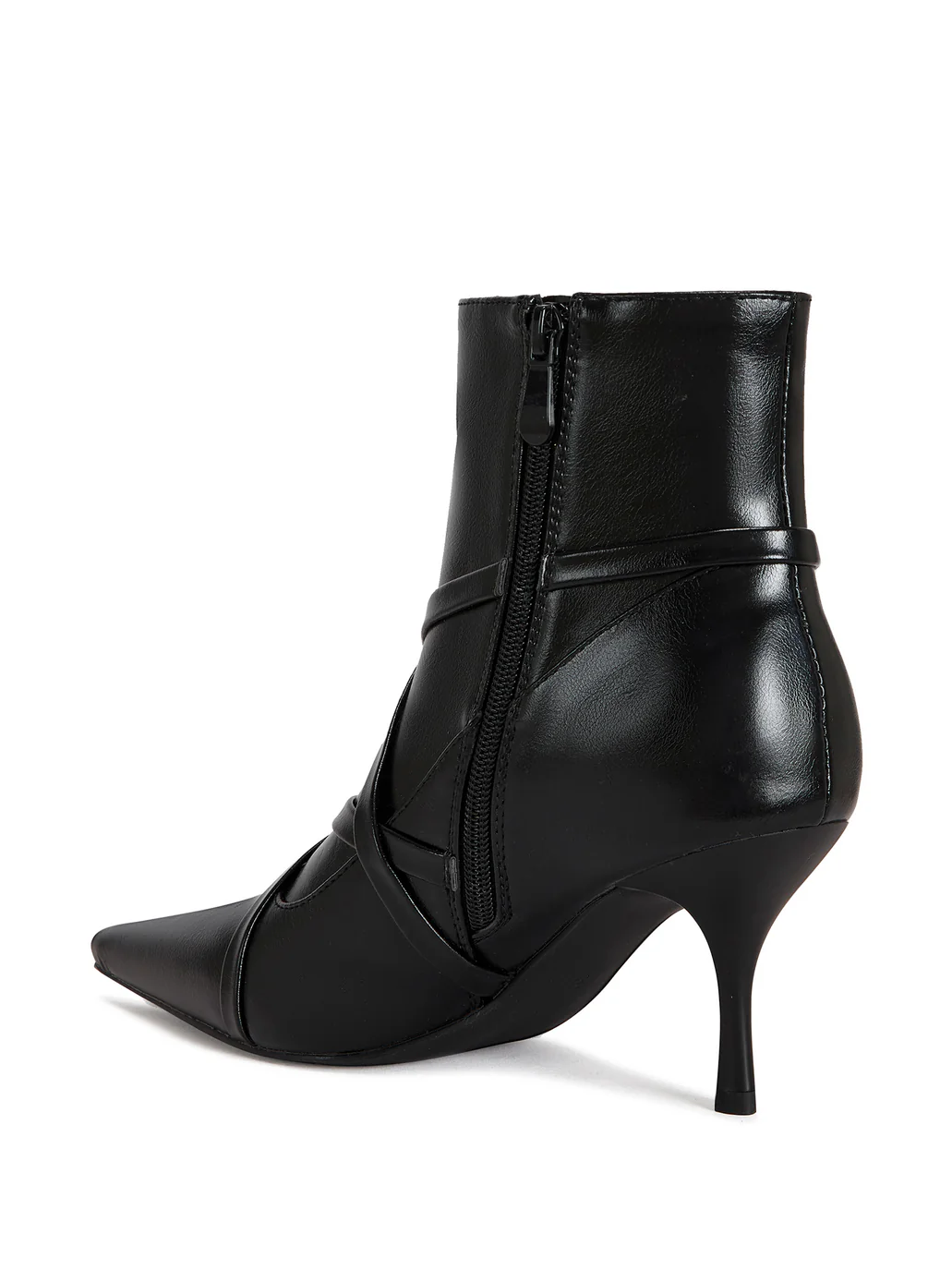 STRAPPY POINTED TOE BOOTIE