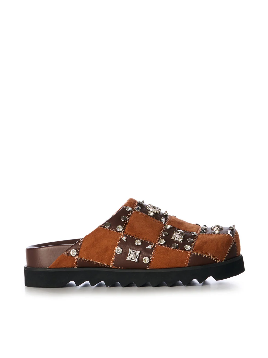 Rivet Studded Chunky Mules