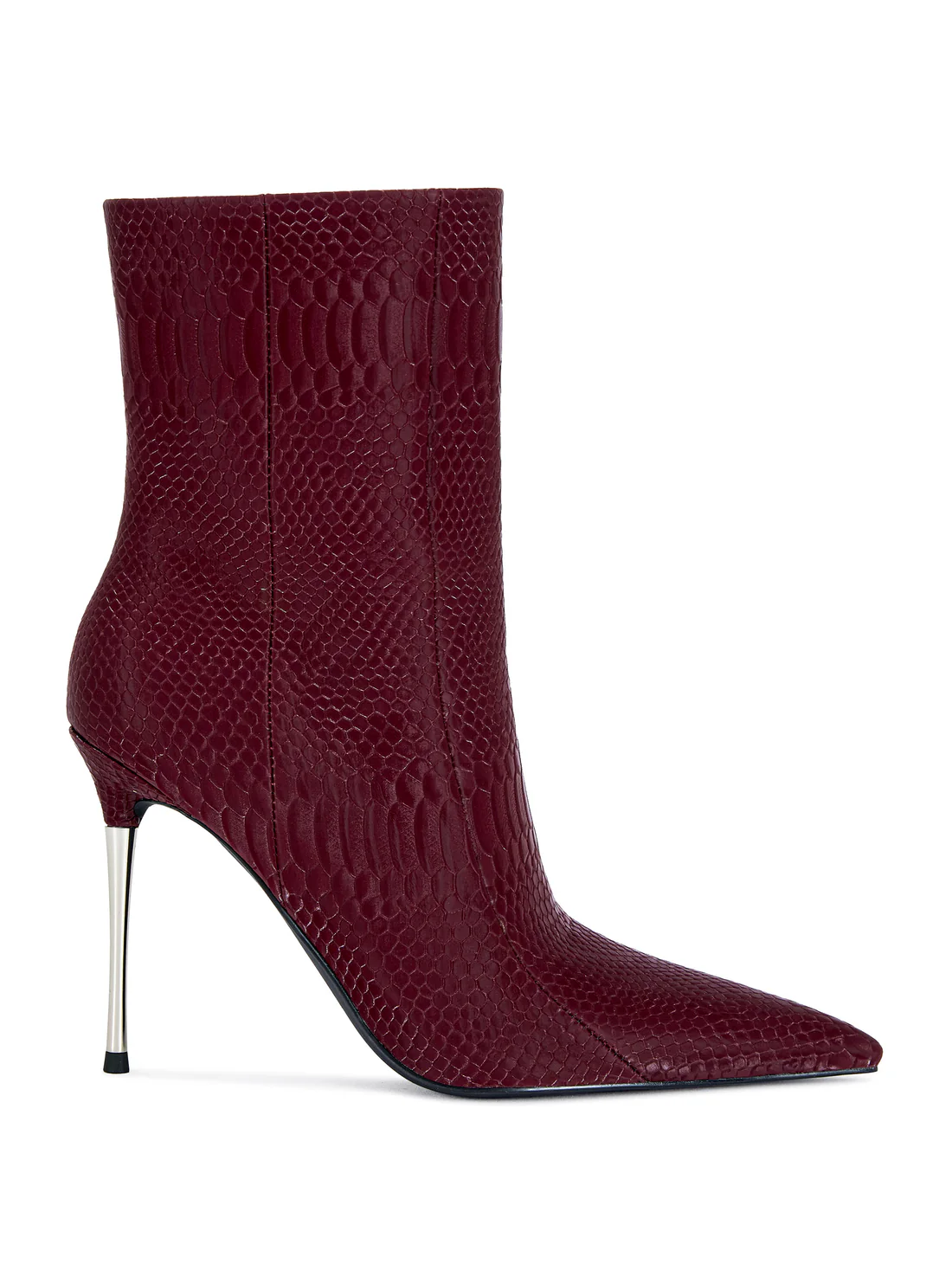 BURGUNDY STILETTO BOOTIE