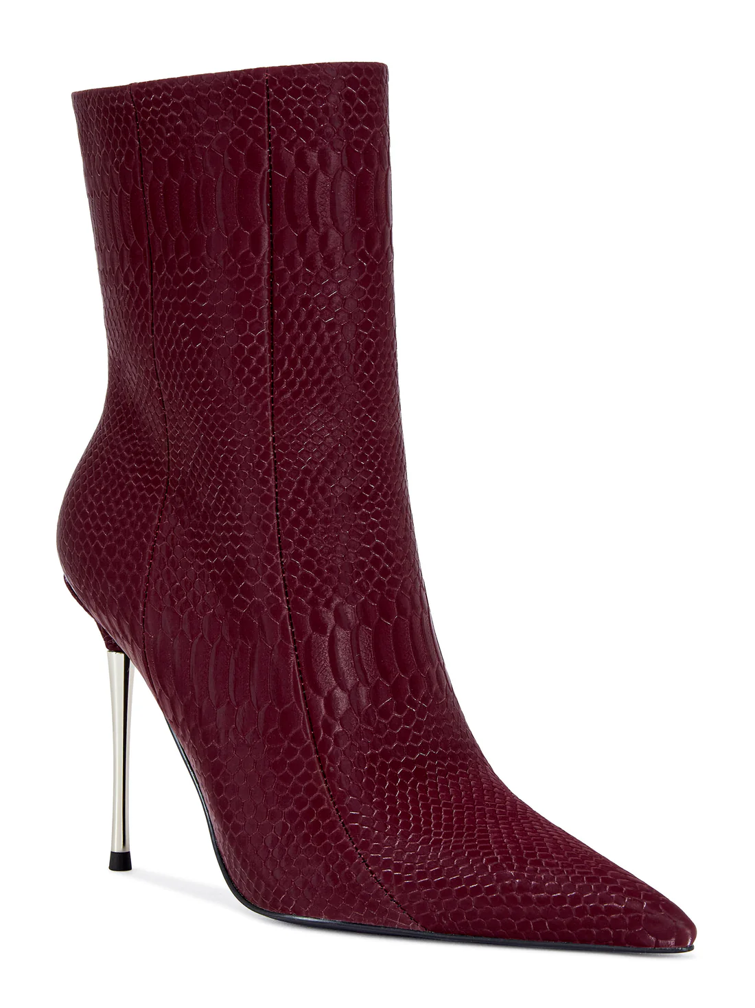 BURGUNDY STILETTO BOOTIE