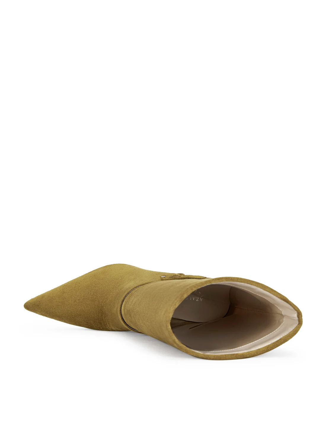 OLIVE FAUX SUEDE STILETTO BOOTIE