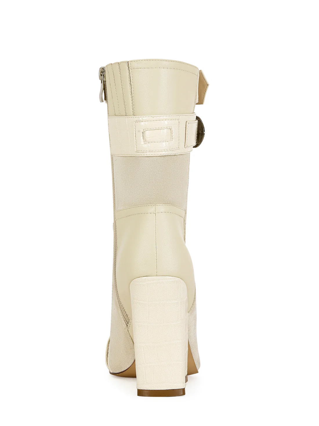 BONE BLOCK HEELED BOOTIE