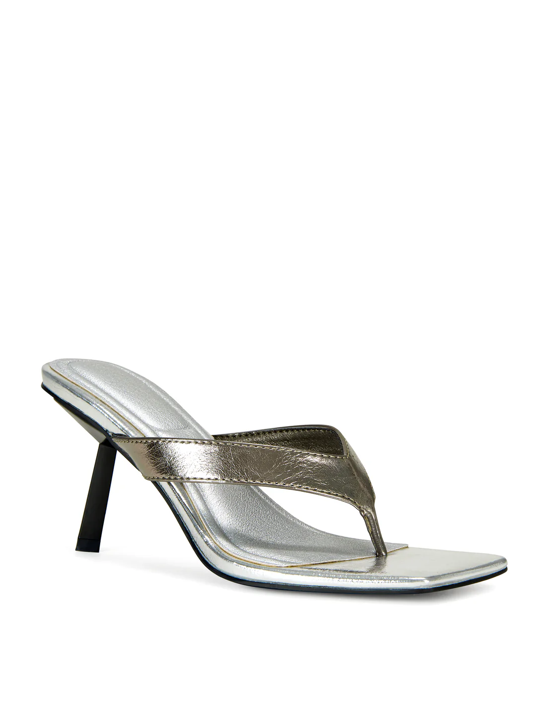 Square Toe Thong Stiletto Mules