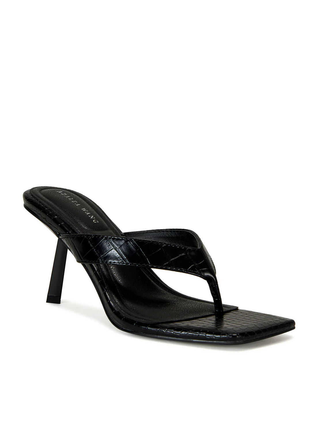 Square Toe Thong Stiletto Mules