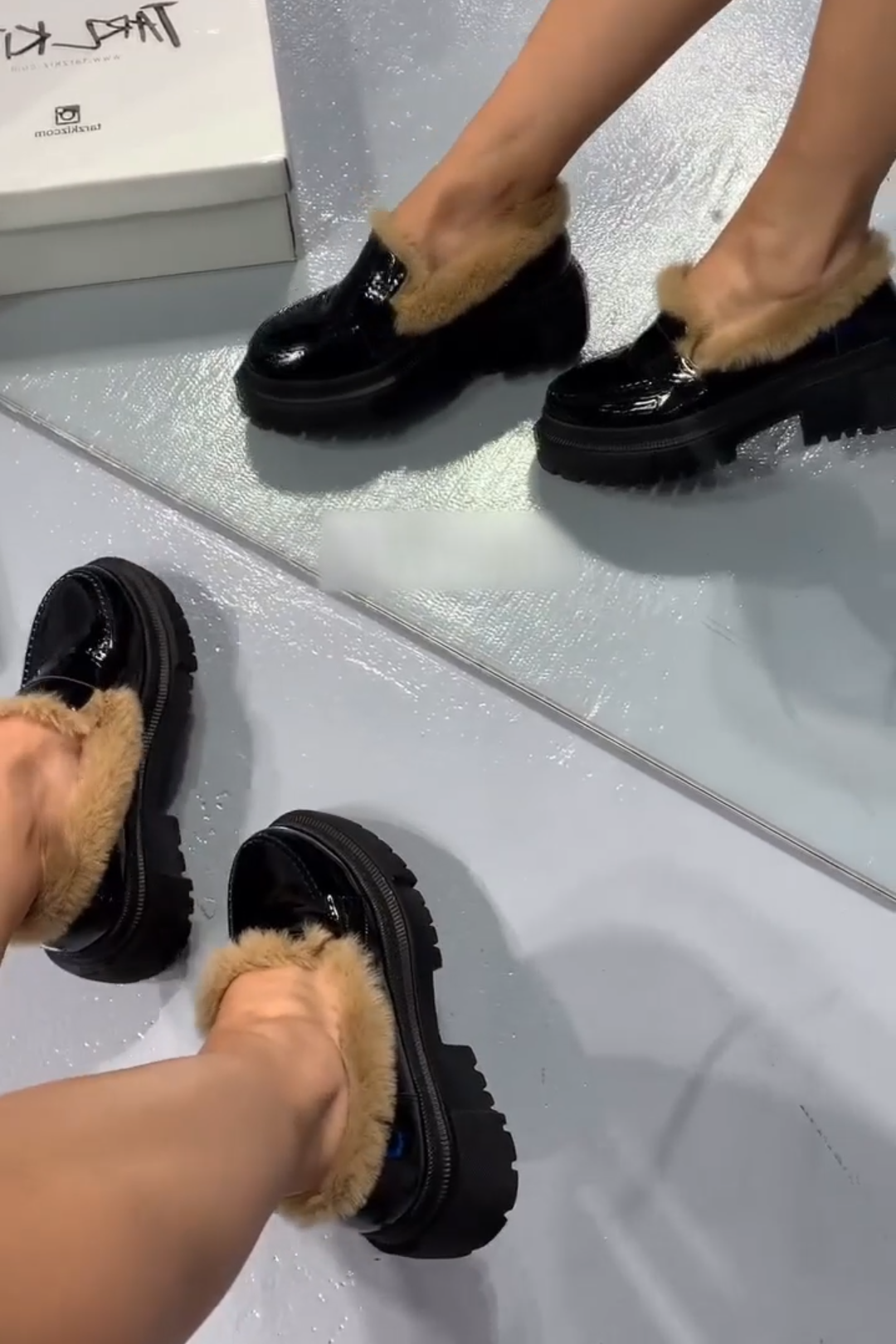 Black Patent Leather Loafers