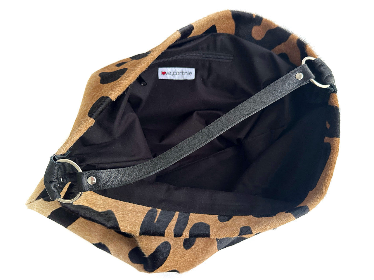 Leopard - Print Hobo Bag