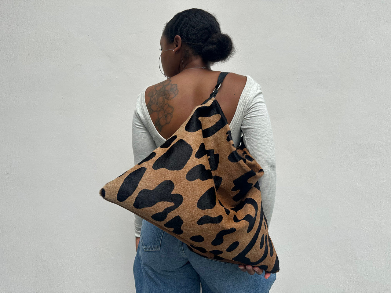 Leopard - Print Hobo Bag