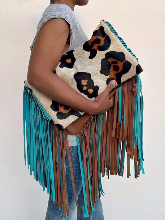 Leopard Print Fringe Crossbody Bag(Buy 2 free shopping💥)