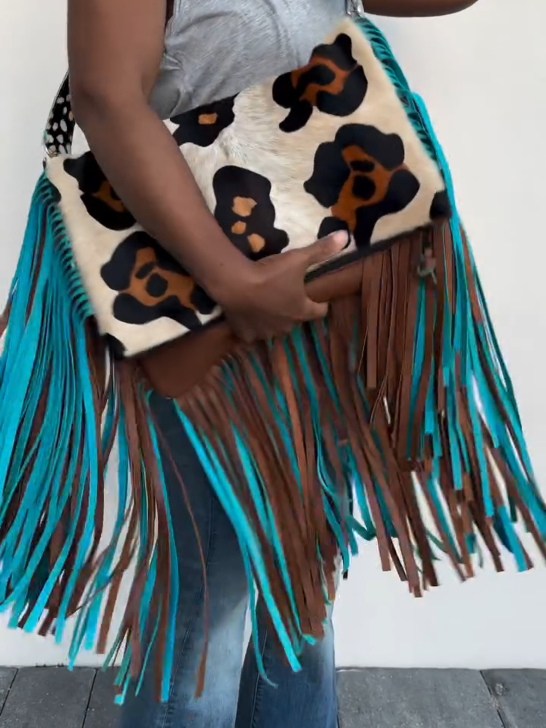 Leopard Print Fringe Crossbody Bag(Buy 2 free shopping💥)