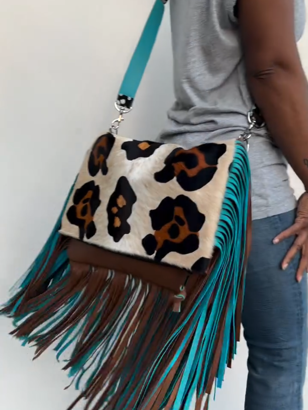 Leopard Print Fringe Crossbody Bag(Buy 2 free shopping💥)