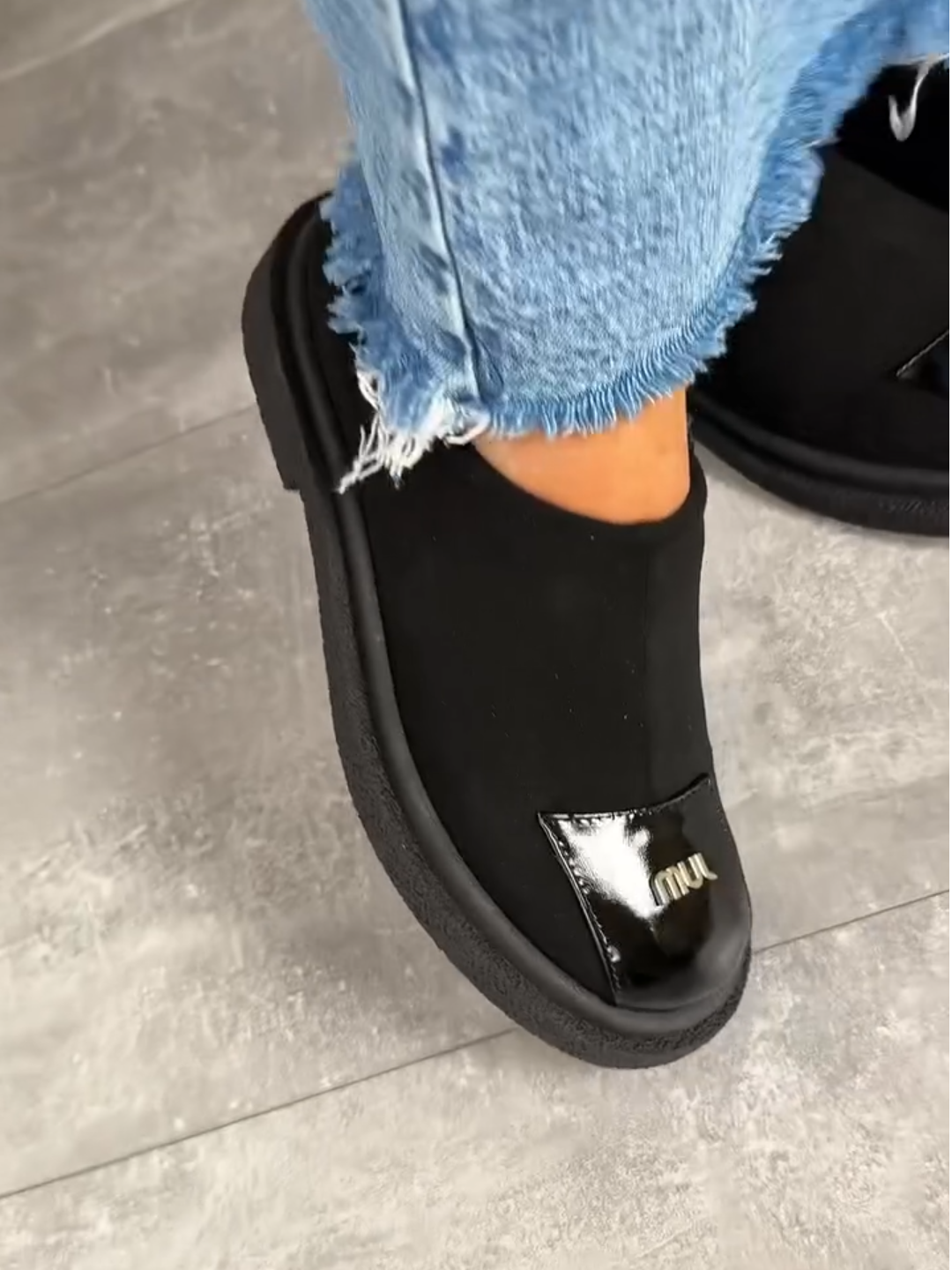 Black Slip - On Loafers