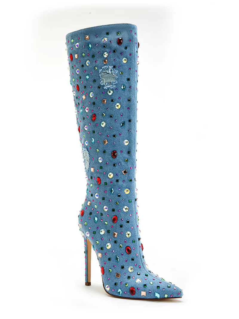 CHILI - DENIM STILETTO BOOT