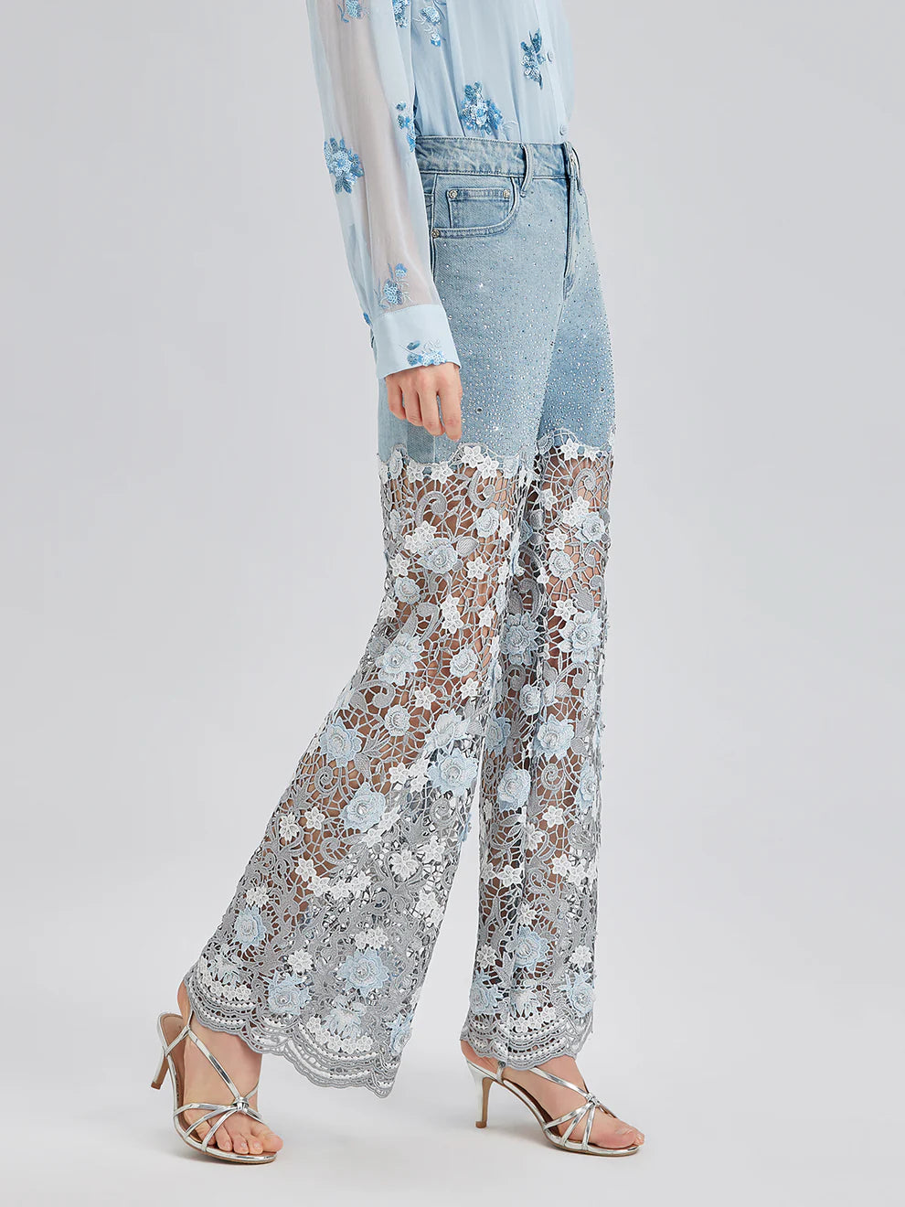 Flower Language Wide-leg Pants