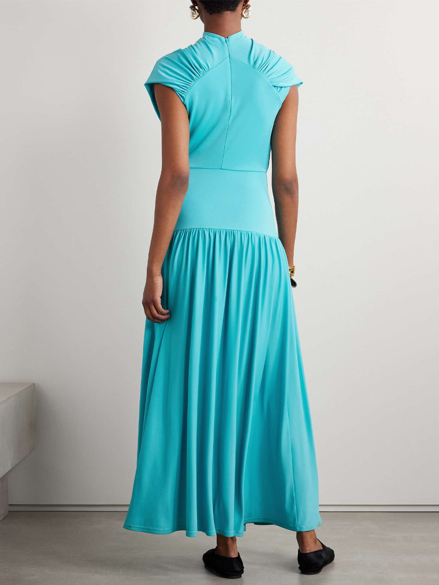 Draped Stretch-jersey Maxi Dress