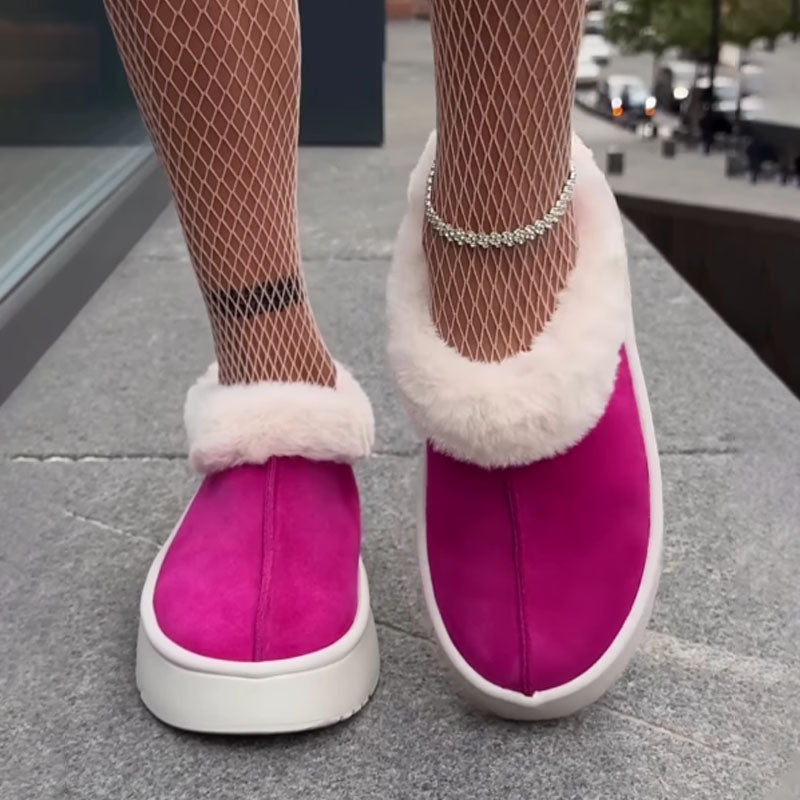 Thick-soled Fleece-lined-on Warm Snowshoes