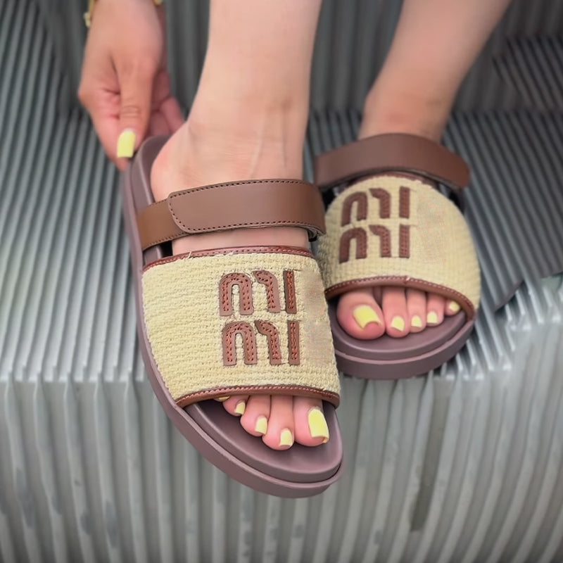 Velcro Flat Slippers