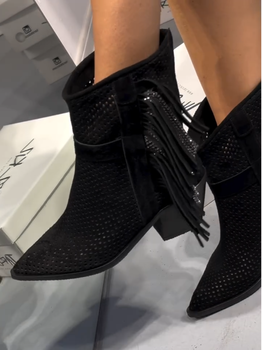 Black Suede Ankle Boots