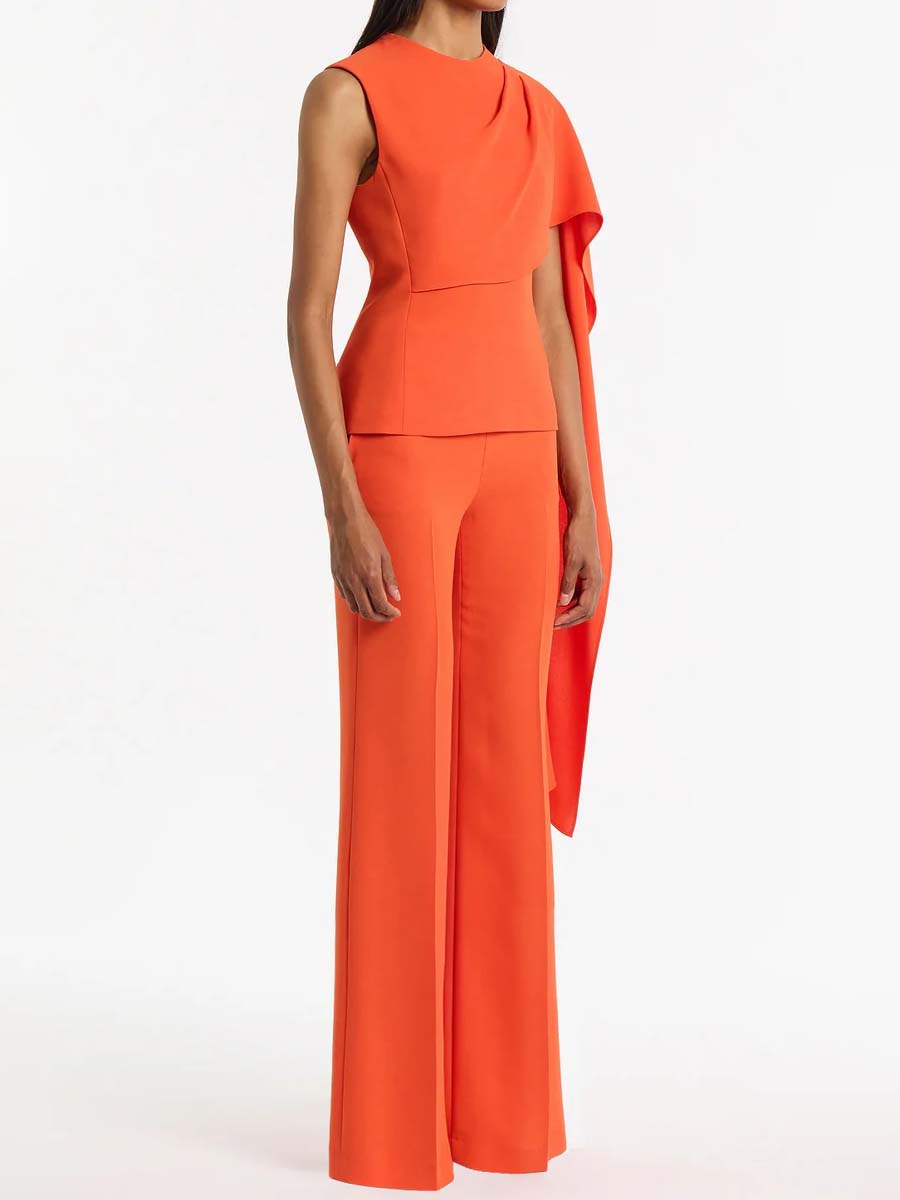 Asymmetric One Shoulder 2-piece Set
