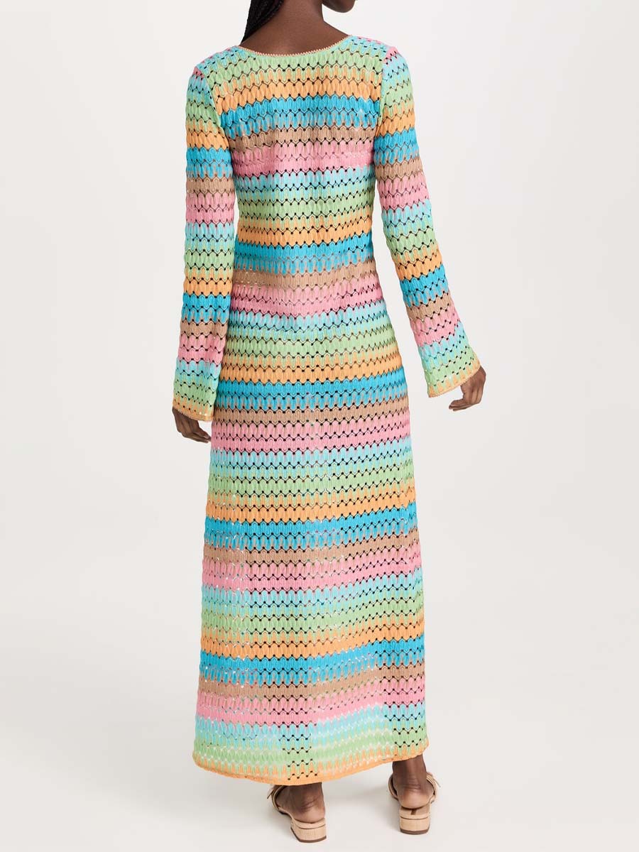 Knitted Crochet Beach Coverup Dress
