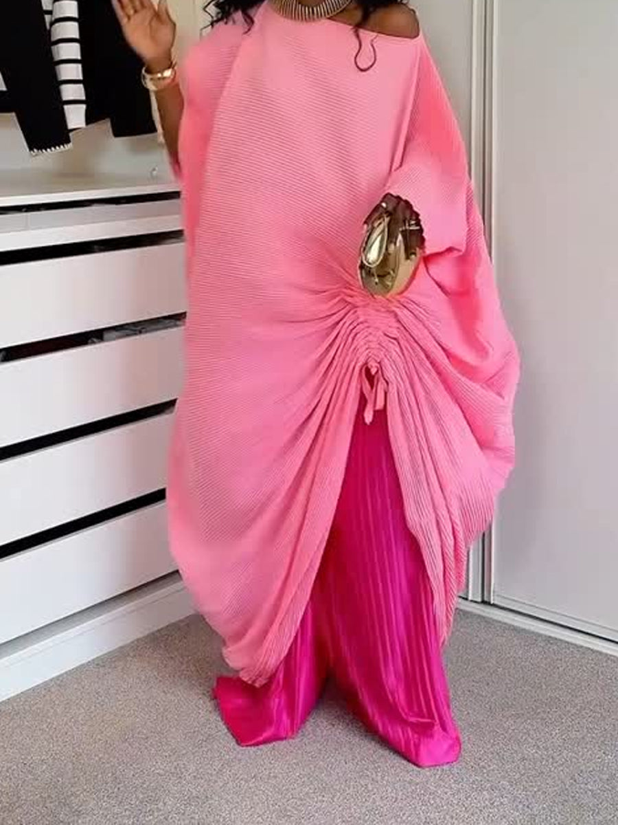 Pleated 2 Piece Trouser Set