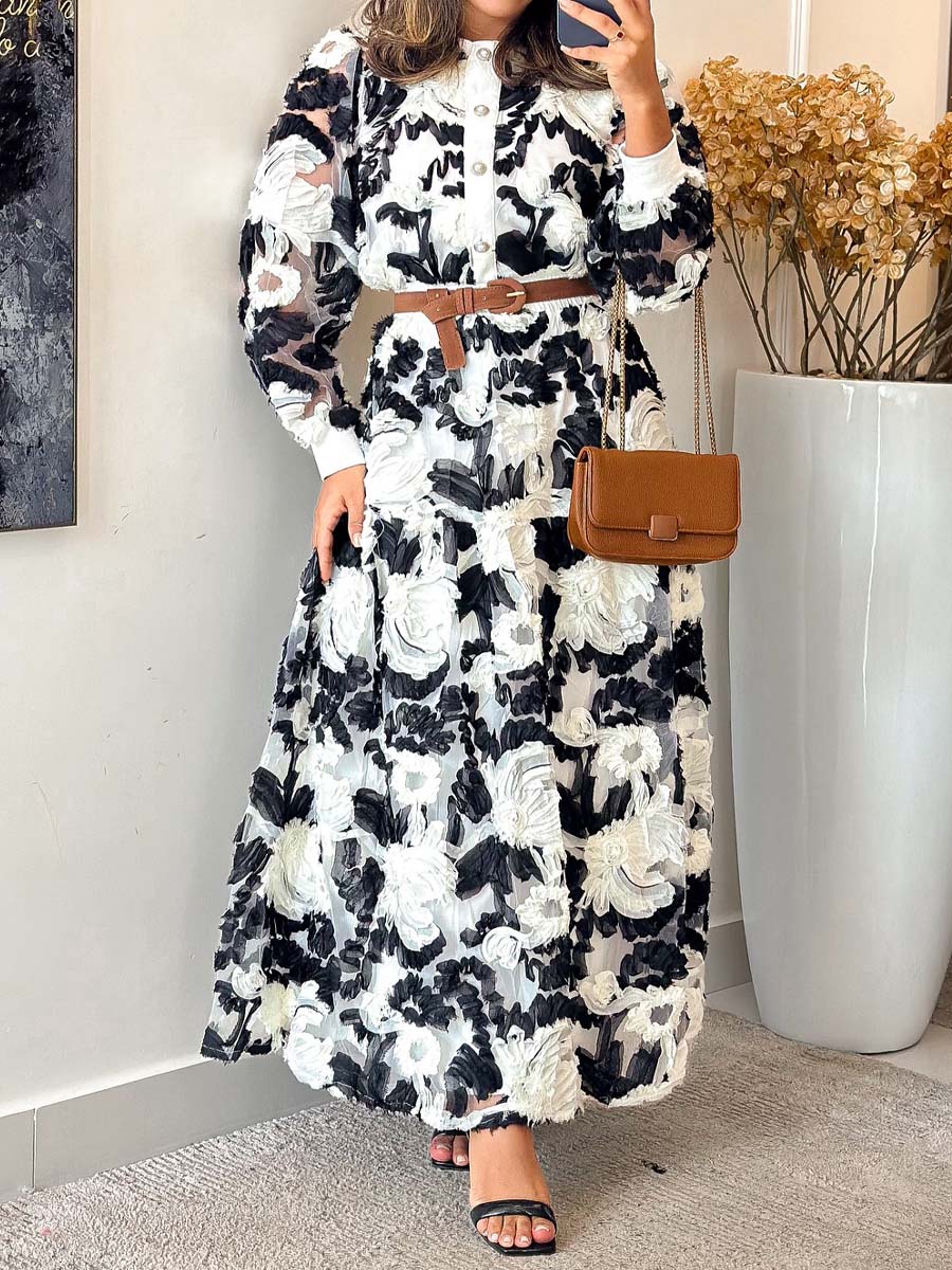 Elegant See-through Two Pieces Dress