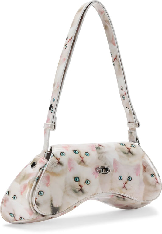 Cat - Print Crossbody Bag