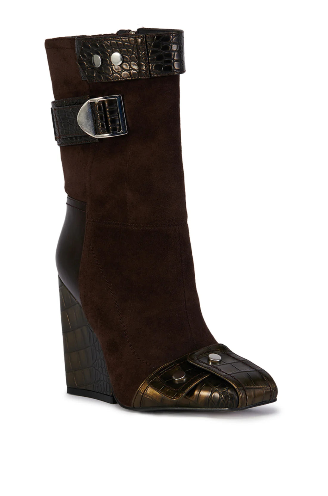BROWN HEELED BOOTIE