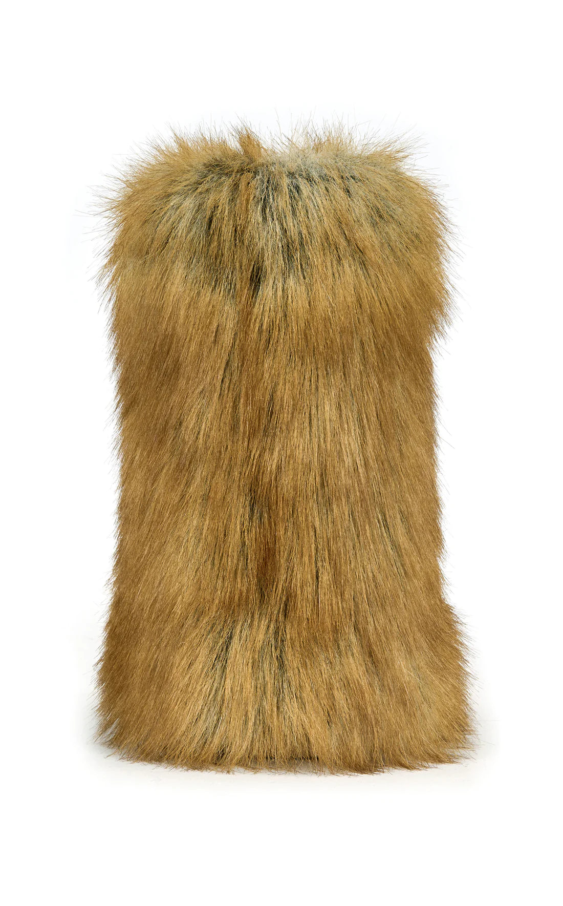 TAN FAUX RED FOX FUR BOOTIE
