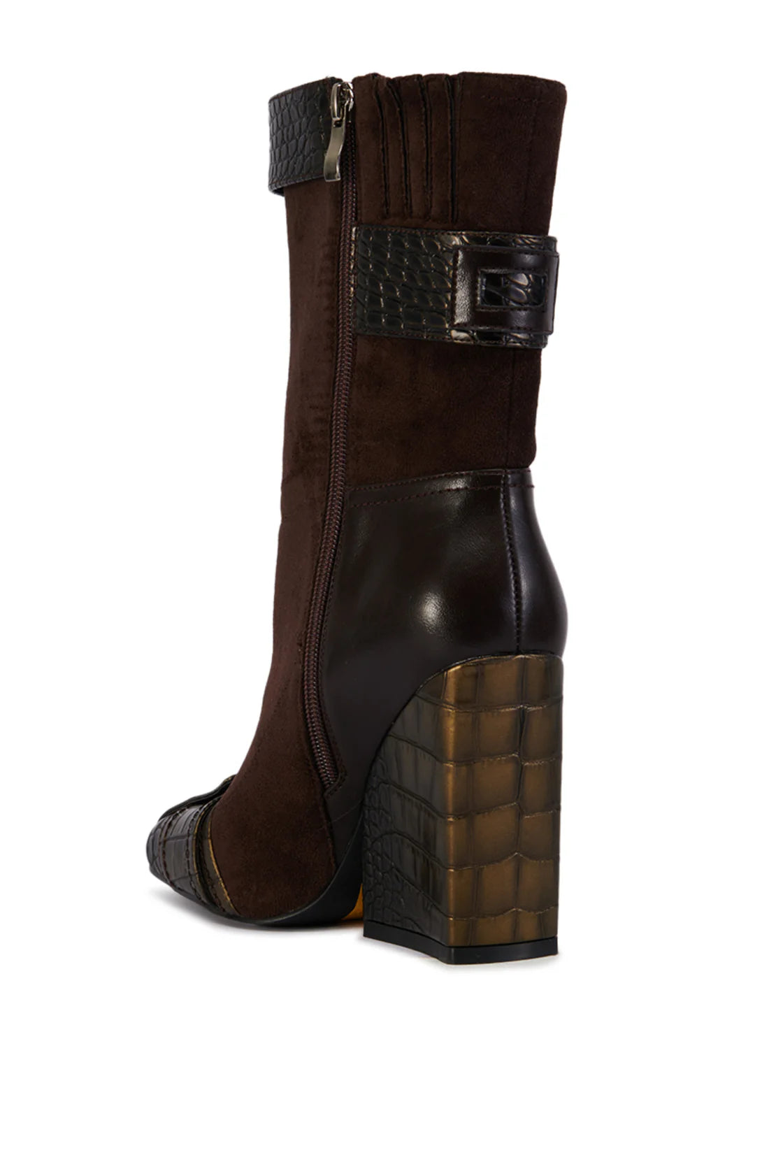 BROWN HEELED BOOTIE