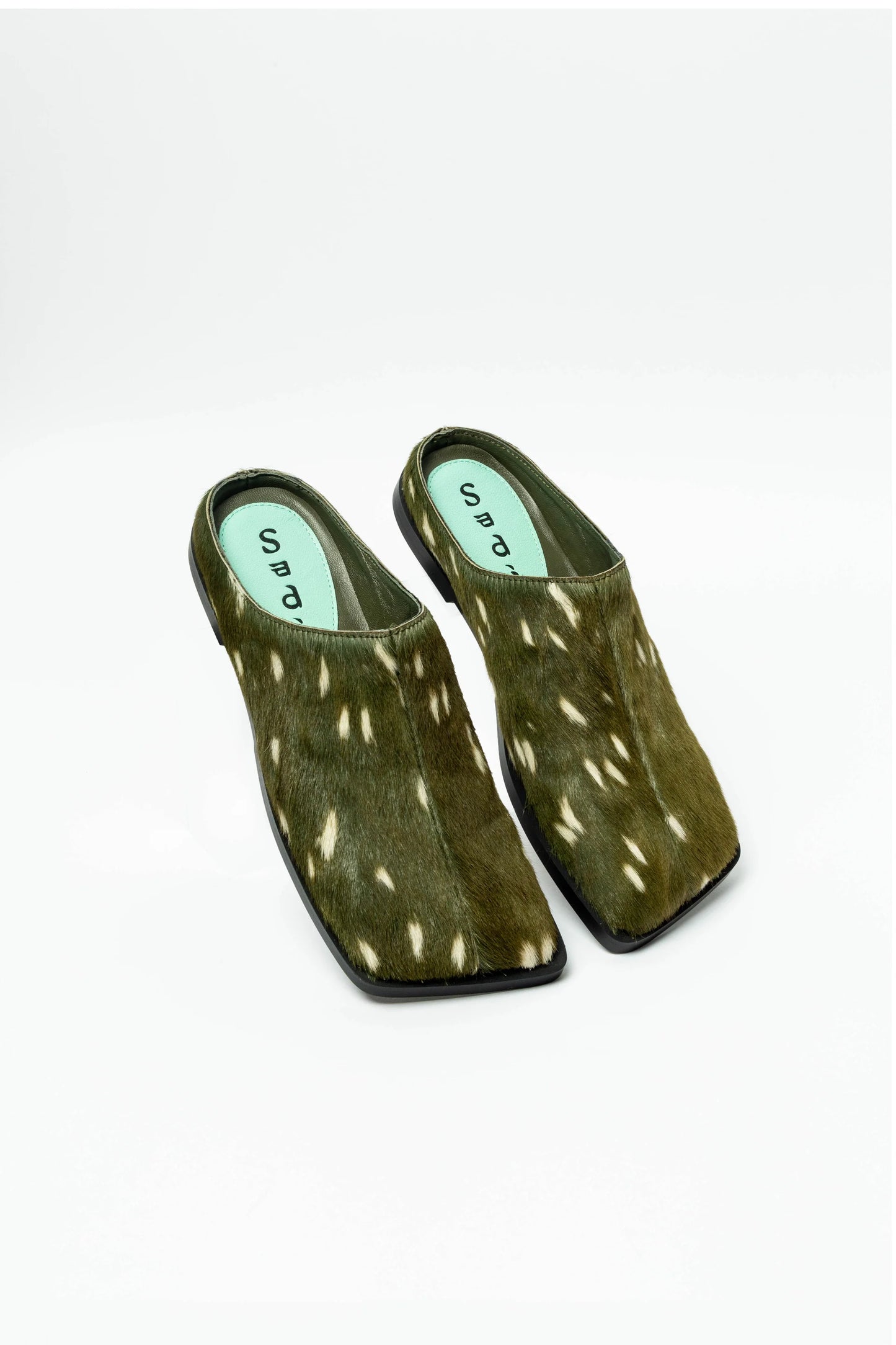 Square Toe Slip On Mules