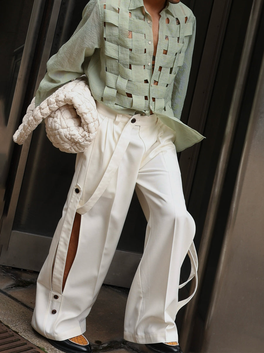 Woven Cut-out Shirt