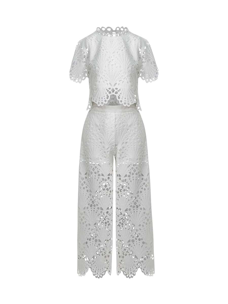 Elegant Lace Two Pieces Set