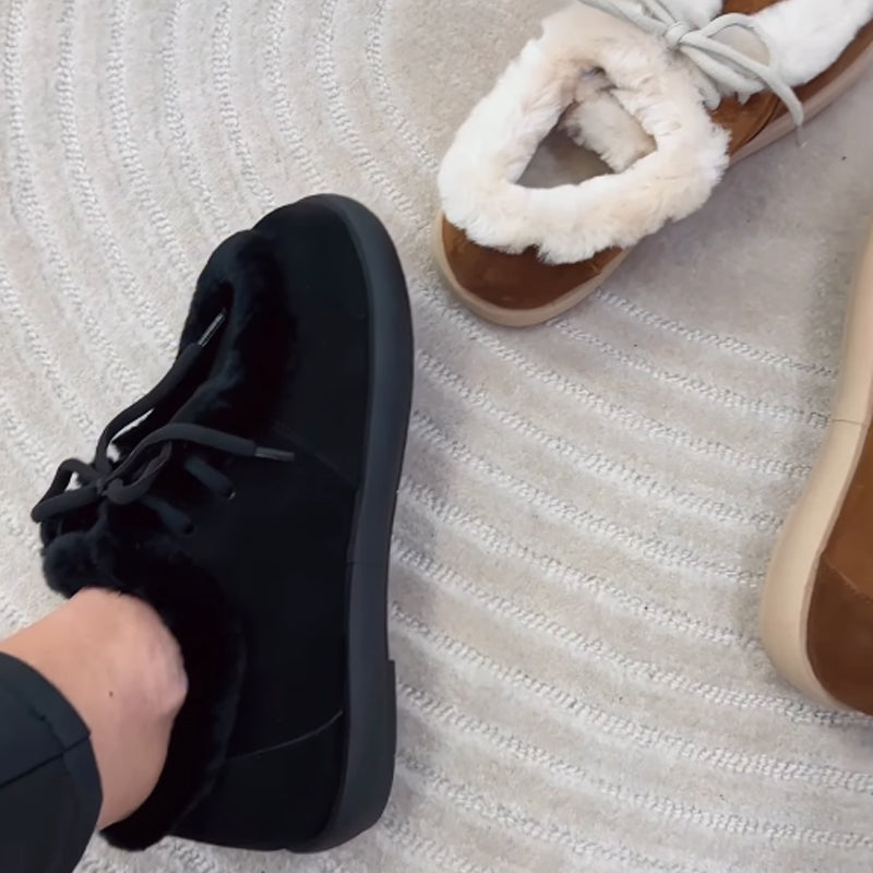 Warm Plush Fashion Flat Cotton Shoes