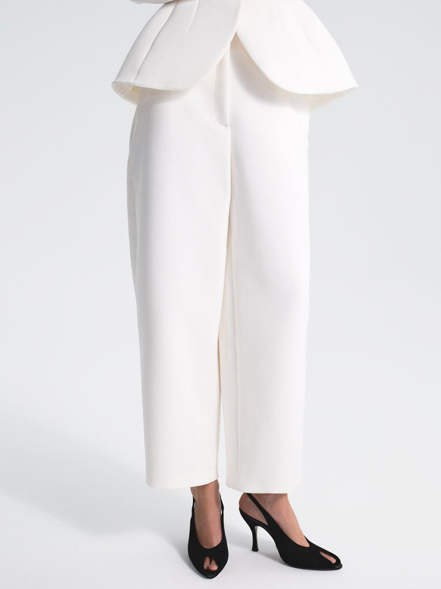 Outline Sleeve Stand Collar Blazer & Pants