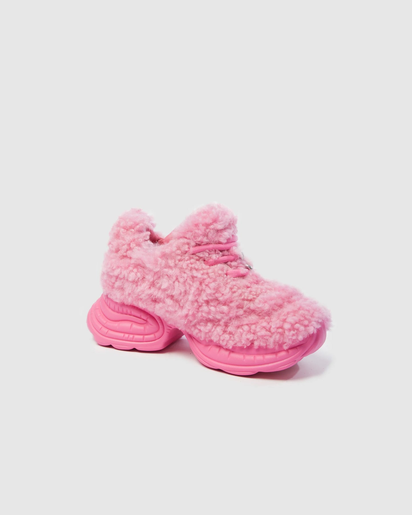 Fluffy Platform Sneakers