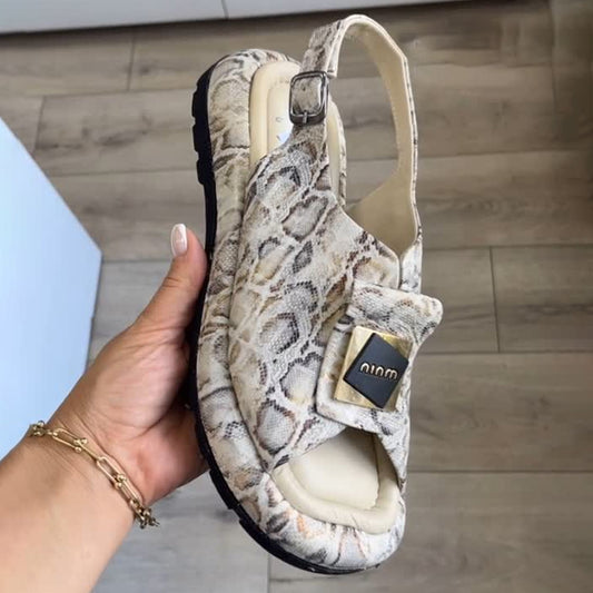 Python Soft-soled Fish-toe Sandals