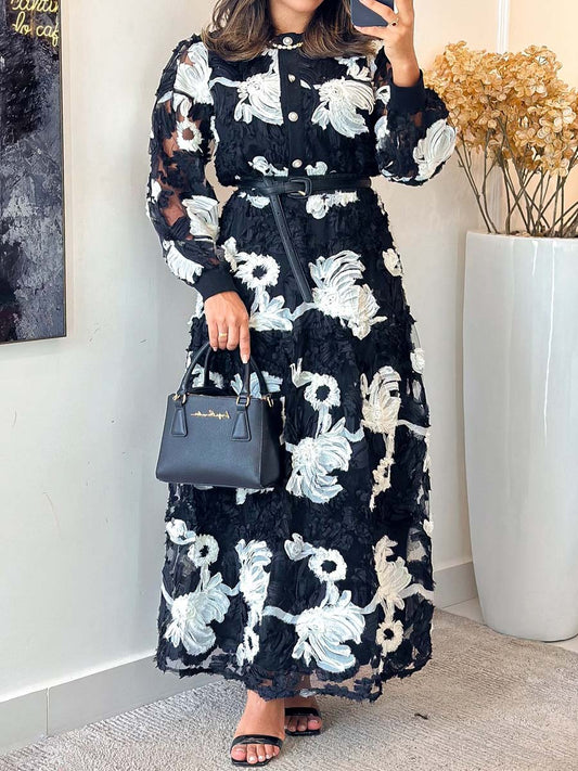 Elegant See-through Two Pieces Dress