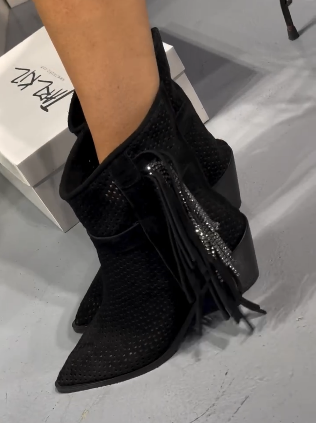 Black Suede Ankle Boots