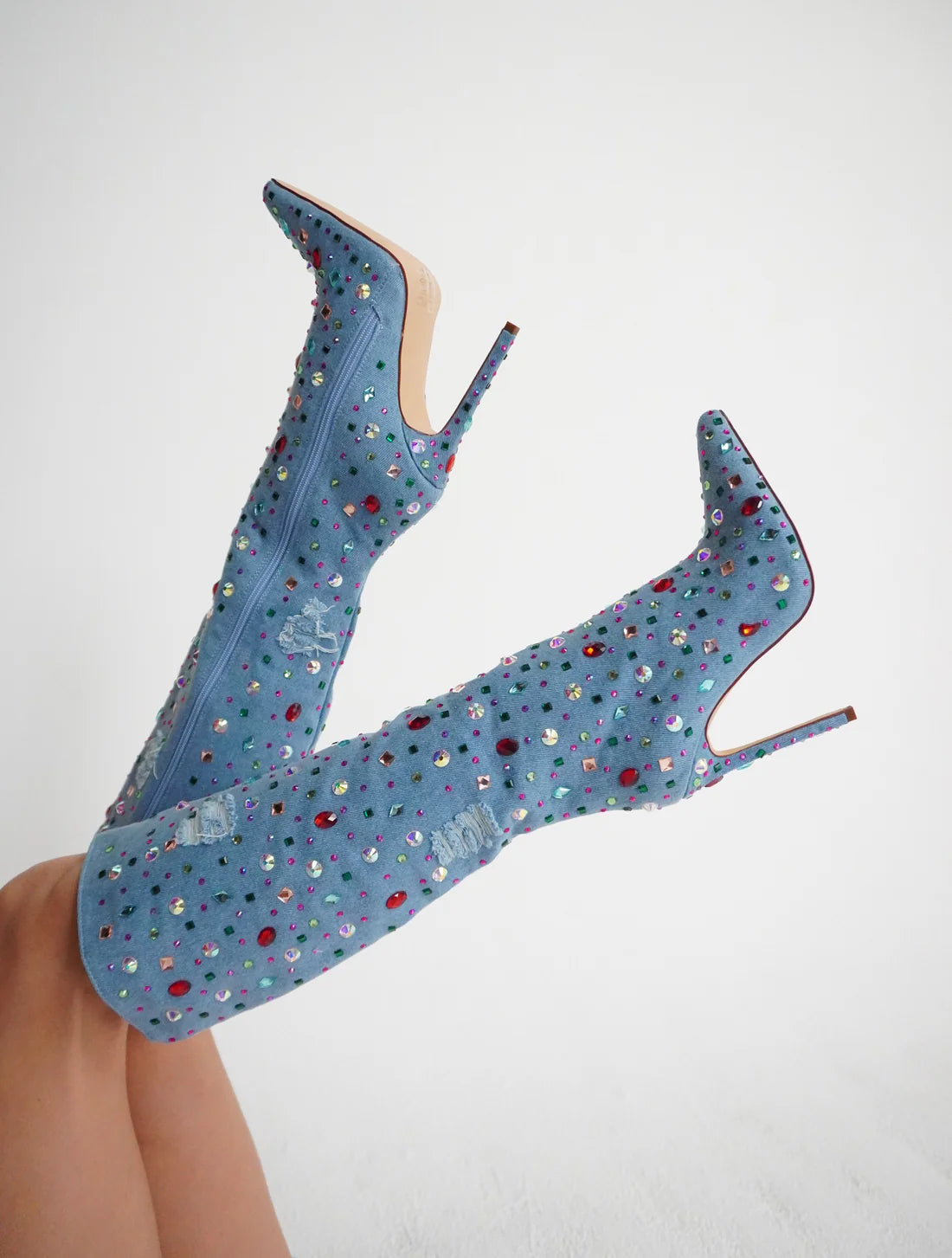 CHILI - DENIM STILETTO BOOT