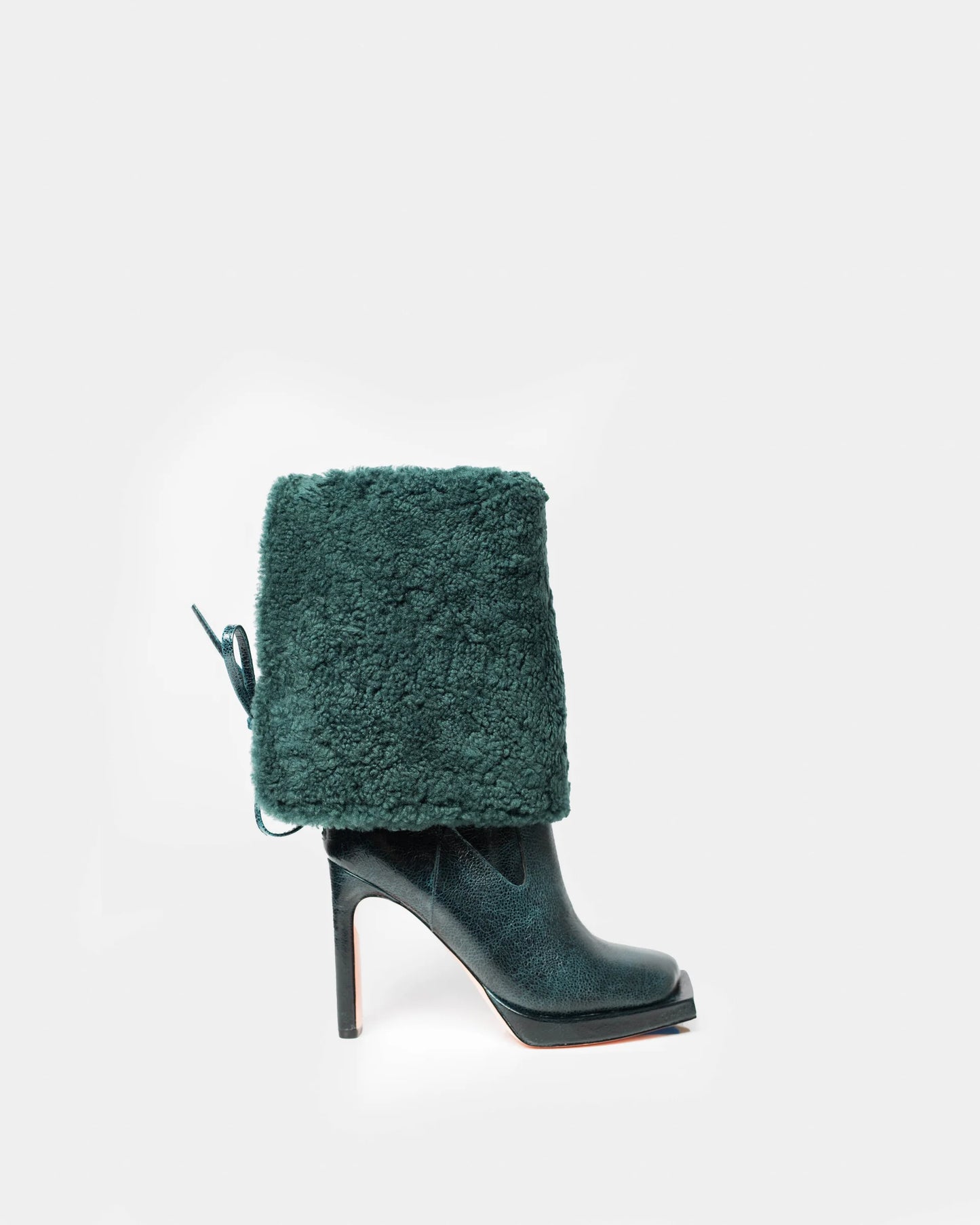 Convertible Shearling Knee High Boots