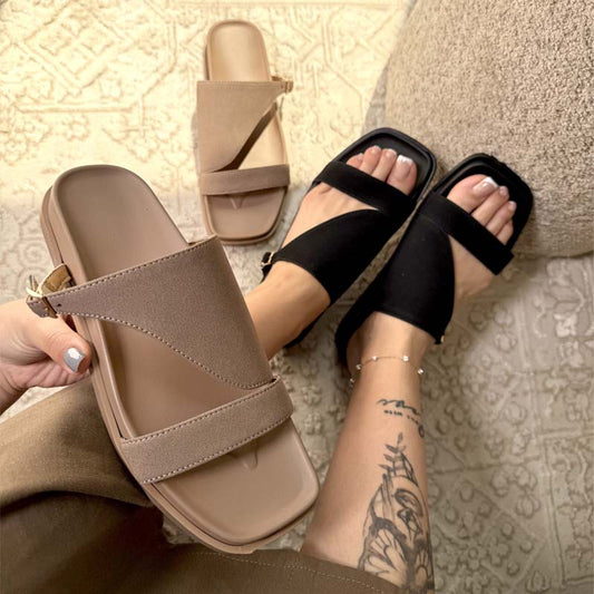 Open Toe Flat Sandals