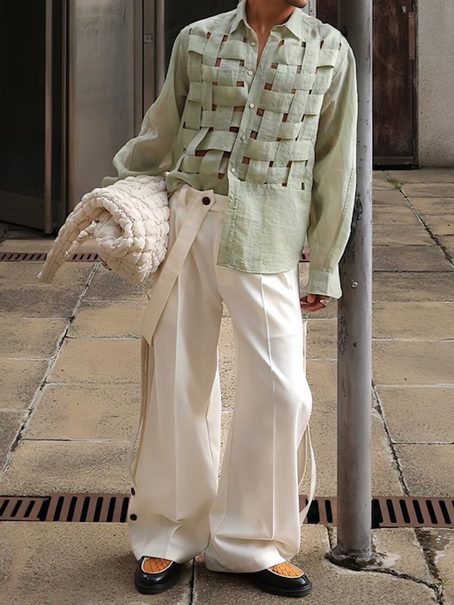 Woven Cut-out Shirt