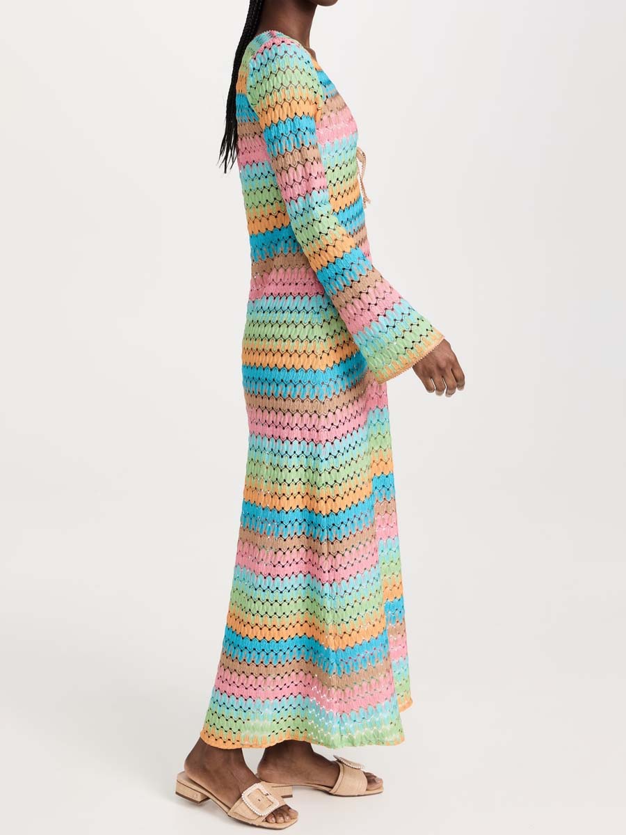 Knitted Crochet Beach Coverup Dress