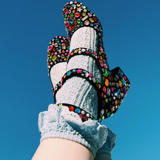 Thick-Heeled Mary Jane Shoes