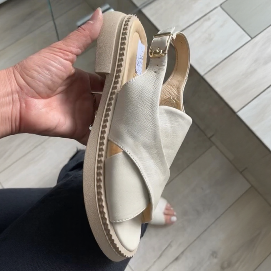 Chic White Slip - On Platform Sandals