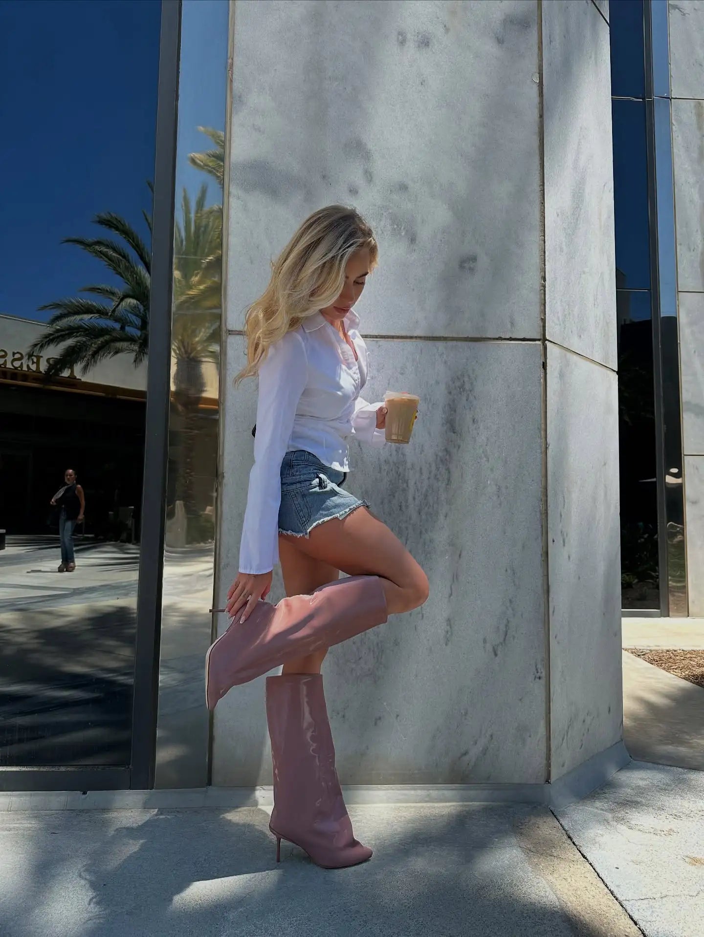 Slouchy Stiletto Knee High Boots